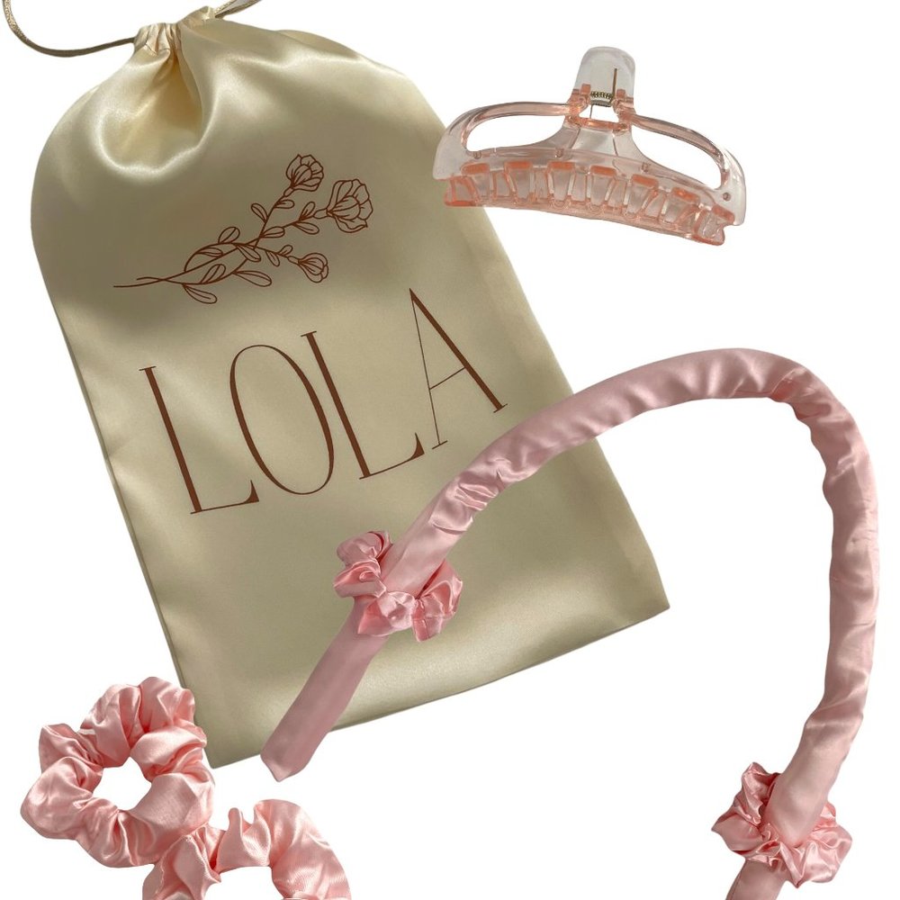 BRAND NEW - CUSTOMIZED LOLA HEATLESS SATIN HAIR CURLING FOAM ROLLER